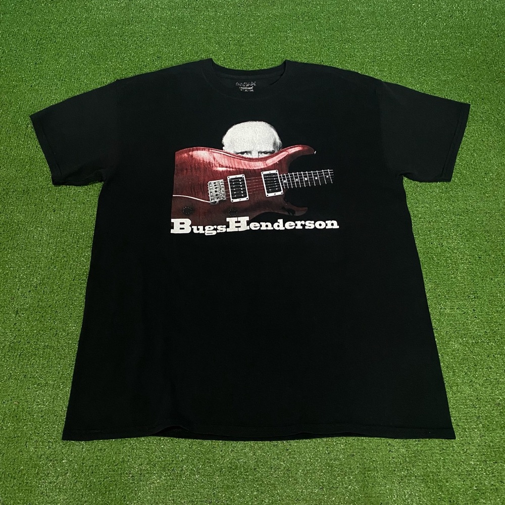 Bugs Henderson "The Legend Lives On" Band T-Shirt Texas Blues Guitar Medium